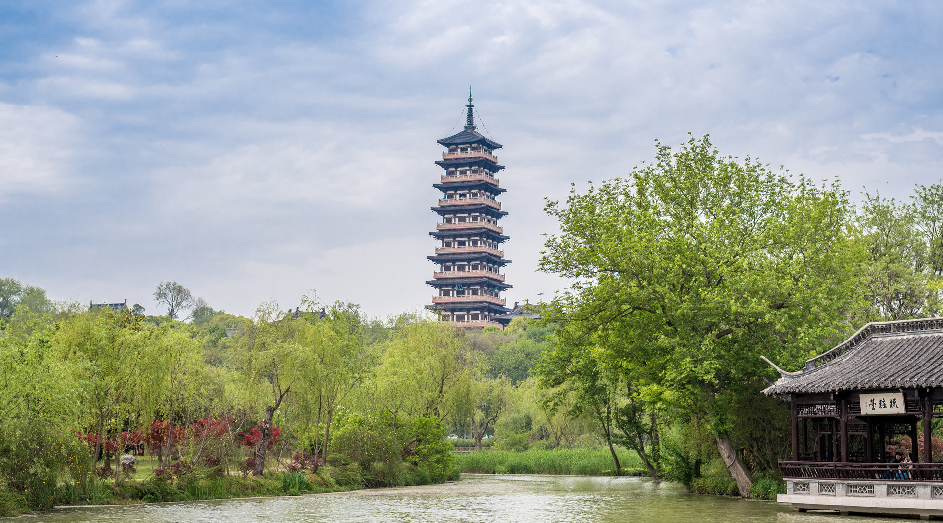 江苏扬州瘦西湖雪景桌面壁纸 - 图片壁纸