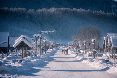 景点：禾木雪景