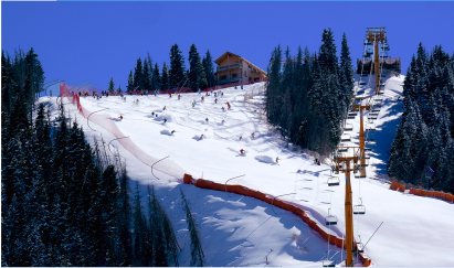景点：丝绸之路滑雪场