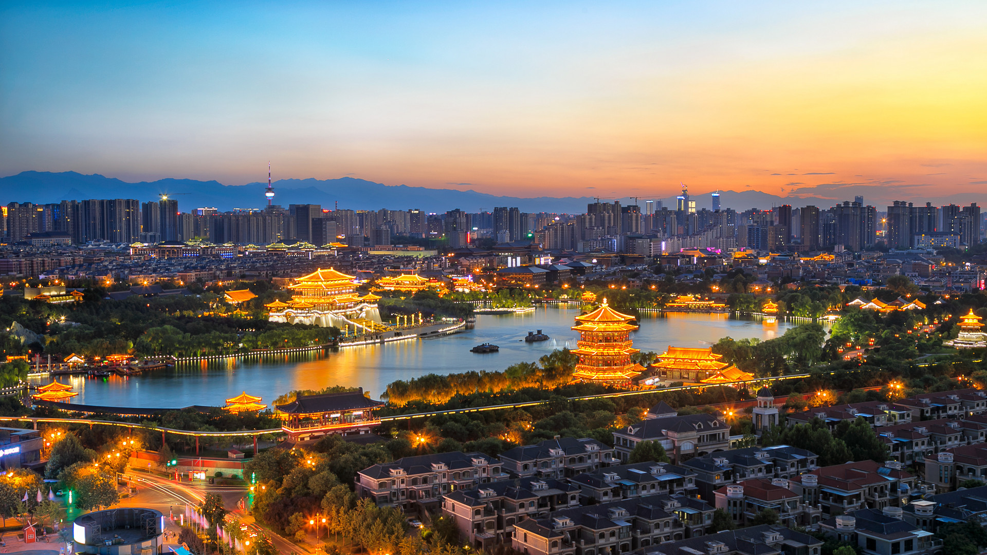 大唐芙蓉园夜景封面图