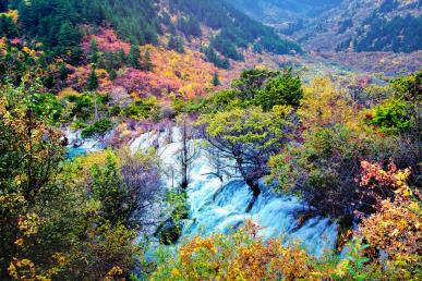 景点：九寨沟风景图1