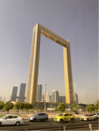 景点：迪拜新地标-金相框